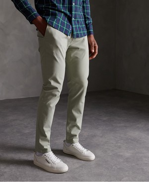 Superdry Edit Chino Férfi Nadrág Világos Olivazöld | BNIJH7568